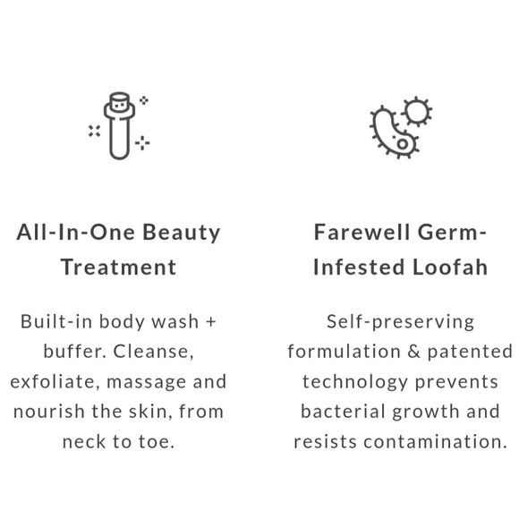 Spongelle Winter Rose Body Wash Infused Body Buffer Full Size NWT - Picture 5 of 6